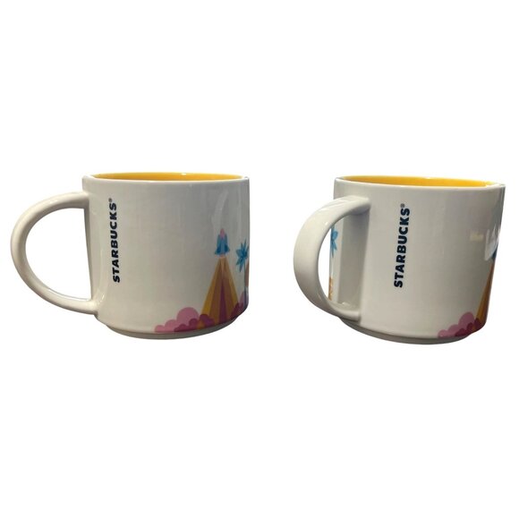Starbucks You Are Here Collection Florida Set of 2 Ceramic Mugs 14 Oz - Picture 2 of 5